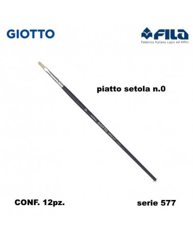 GIOTTO PENNELLO PIATTO 577 N.0  [12PZ]