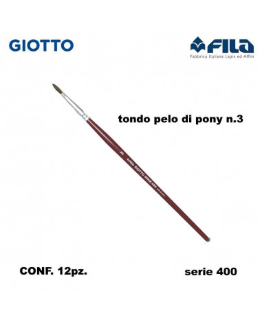 GIOTTO PENNELLO TONDO 400 N.3  [12PZ]