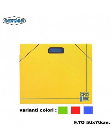 CROMA CARTELLA PORTA DISEGNO CON MANICO 50X70