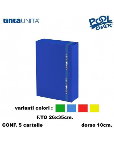 TINTA UNITA CARTELLA CON ELASTICO A4 DORSO 10 41815 [5PZ]