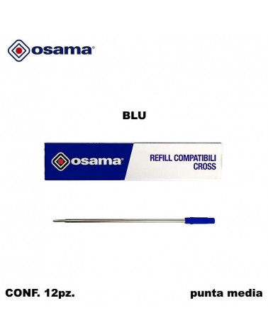 OSAMA REFIL CROSS 12PZ. BLU-SFERA