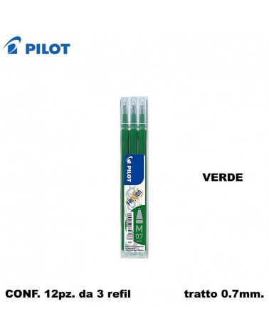 PILOT REFIL FRIXION 3PZ. VERDE [12CF]