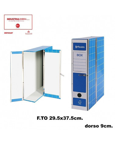 BREFIOCART SCATOLA C/CERNIERA BOX 1 BLU