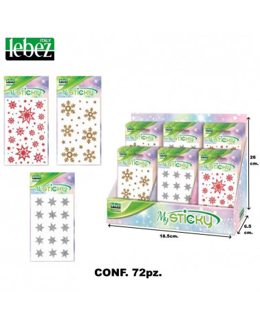 LEBEZ STICKERS NATALE 3308 [72PZ]