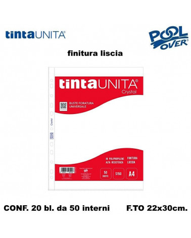 TINTA UNITA INTERNI LISTINO CON FORI 22X30 x 50PZ. LISCIO [20BL]