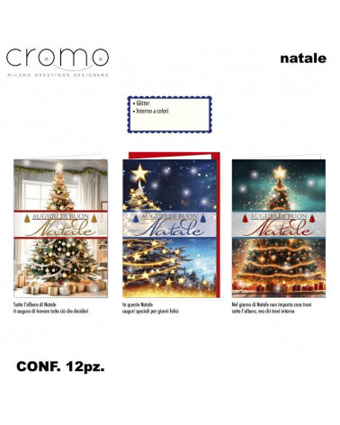 CROMO BIGLIETTI NATALE NT.9271 [12PZ]