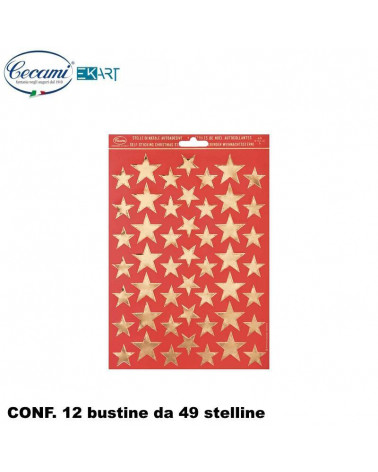 CECAMI STELLE ADESIVE ORO PICCOLE 50047SO [12PZ]