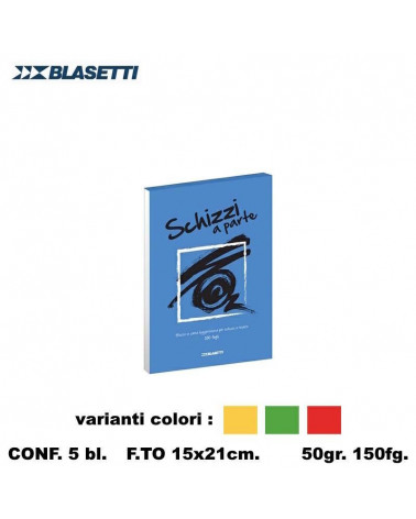 BLASETTI SCHIZZI A PARTE A5 15X21 BLOCCO [5PZ]