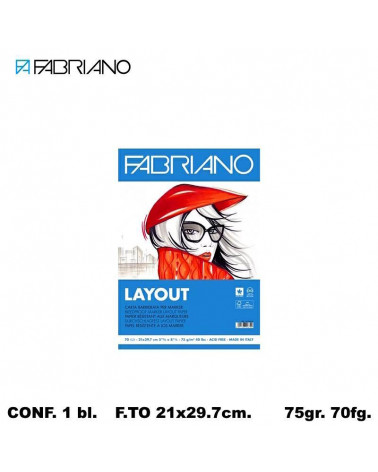 FABRIANO LAYOUT A4 75G.70FL.