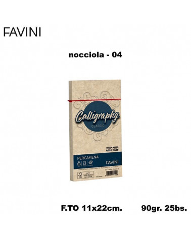 FAVINI PERGAMENA CALLIGRAPHY 90GR.25BS.C4 NOCCIOLA 04