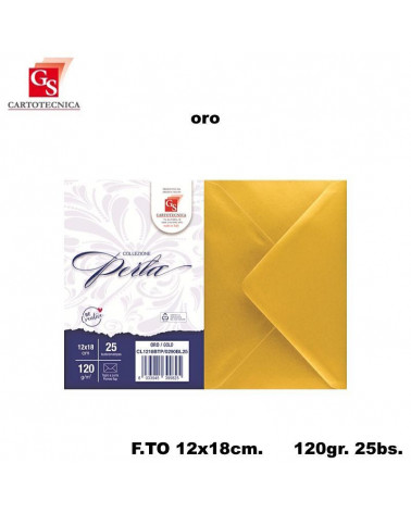 GS BUSTE PERLA ORO 25PZ.120GR.12X18 TP