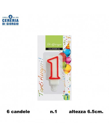 CERERIA DI GIORGIO CANDELA A NUMERO N.1 [6PZ]