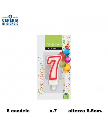 CERERIA DI GIORGIO CANDELA A NUMERO N.7 [6PZ]
