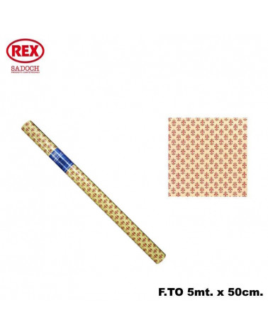 REX ROTOLO LAVABILE 0,50X5MT. CASSETTO-ROSSO