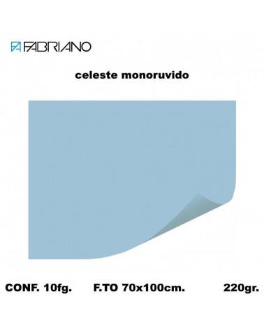 BRISTOL MONORUVIDO 70X100 CELESTE[10FG]