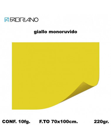 BRISTOL MONORUVIDO 70X100 GIALLO[10FG]