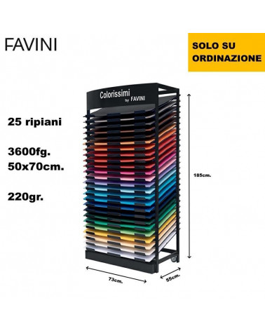 FAVINI MONORUVIDO 50x70 COLORISSIMI [3600FG]