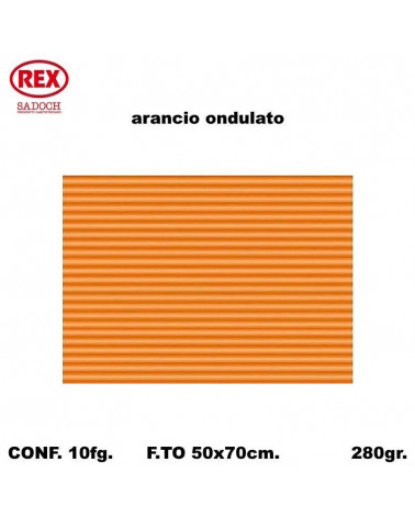 REX GIOCO ONDA 50X70 709 ARANCIO-ONDULATO [10FG]
