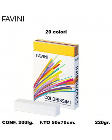 BRISTOL FAVINI MONORUVIDO 50X70 COLORATO [200FG]