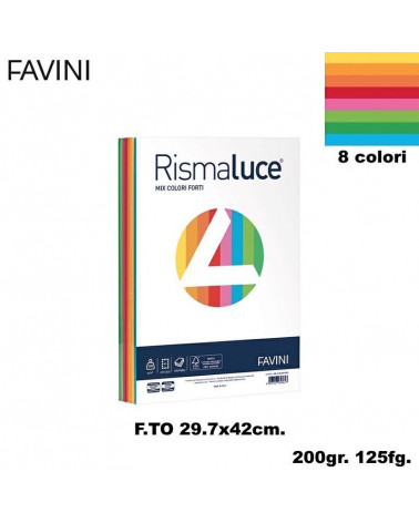 FAVINI RISMALUCE MIX A3 200gr.125fg.ASSORTITA-FOTOCOPIE
