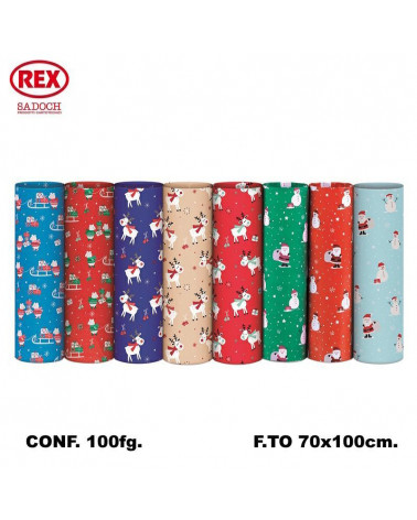 REX CARTA REGALO ECO 40008N 100FG.NATALE