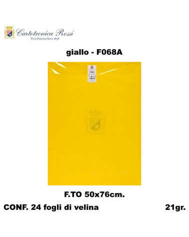 C.ROSSI VELINA COLORATA 24FG.50X76 GIALLO F068