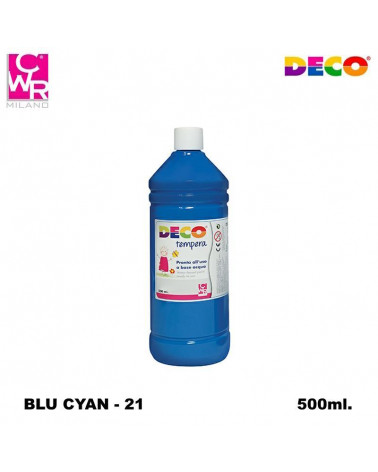 CWR DECO TEMPERA PRONTA 500ml. BLU CYAN 21