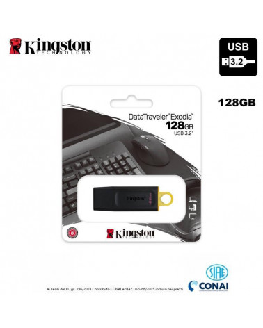 KINGSTON PEN DRIVE USB DTX 3.2 128GB