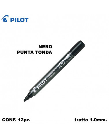 PILOT MARCATORE 12PZ. NERO-P.TONDA
