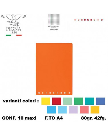 MONOCROMO MAXI 80GR. 4F [10PZ]