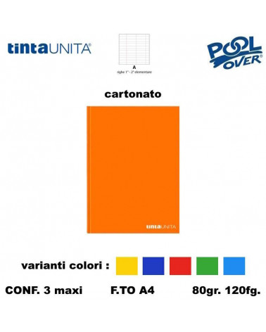 TINTA UNITA MAXI CARTONATO 120FG. A 98311 [3PZ]