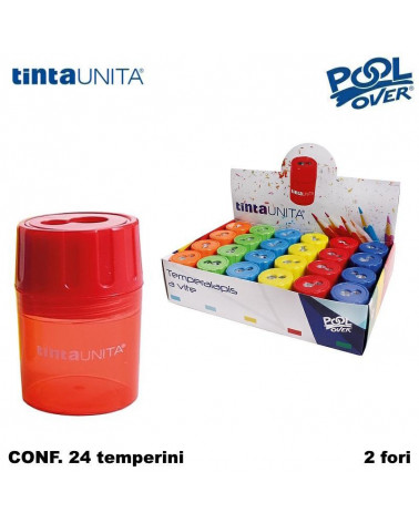 TINTA UNITA TEMPERINO CONTENITORE 2 FORI 41315 [24PZ]