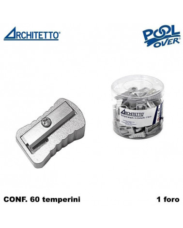 ARCHITETTO TEMPERINO 1 FORO METALLO [60PZ] 49579