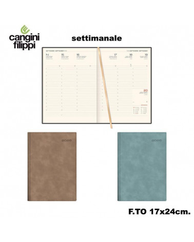 CANGINI FILIPPI AGENDA SETTIMANALE 17X24 I1775