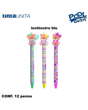TINTA UNITA YOUNG GIRL PENNA SCATTO CANCELLABILE BLU [12PZ]