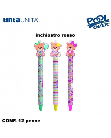 TINTA UNITA YOUNG GIRL PENNA SCATTO CANCELLABILE ROSSO [12PZ]