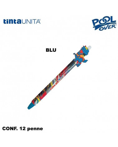 TINTA UNITA YOUNG BOY PENNA SCATTO CANCELLABILE BLU [12PZ]