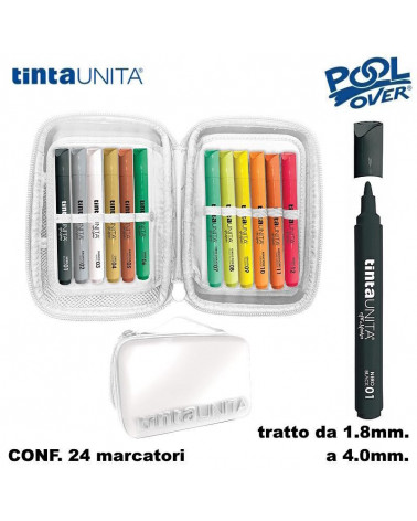 TINTA UNITA ART MARKER ONE TIME MAKI BOX 24col.