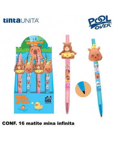 TINTA UNITA CAPIBARA ESP 16 MATITA INFINITA CON TOPPER