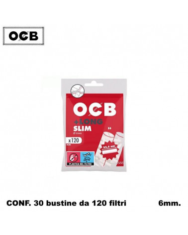 OCB FILTRI 6MM.LONG 120PZ x [30CF] (3600)