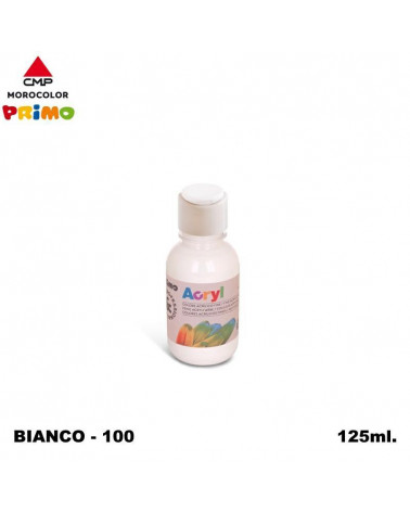PRIMO TEMPERA ACRILICA 125ML. BIANCO 100