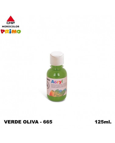 PRIMO TEMPERA ACRILICA 125ML. VERDE OLIVA 665