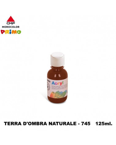 PRIMO TEMPERA ACRILICA 125ML.TERRA OMBRA NATURALE 745