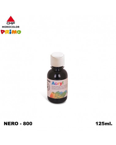 PRIMO TEMPERA ACRILICA 125ML. NERO 800