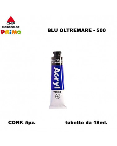 PRIMO TEMPERA ACRILICA 18ML. BLU OLTREMARE 500 [5PZ]