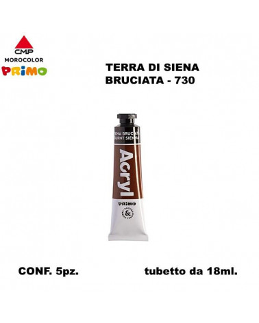 PRIMO TEMPERA ACRILICA 18ML. TERRA SIENA 730 [5PZ]