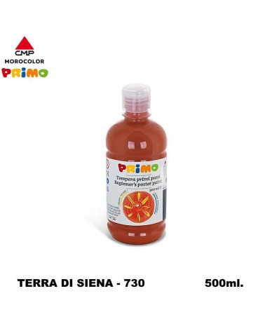 PRIMO TEMPERA PRONTA 500ML. TERRA SIENA 730