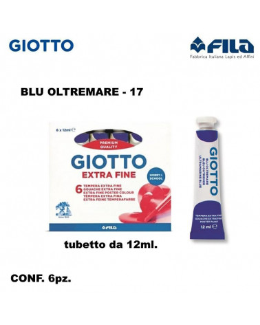 GIOTTO TEMPERA T.4 12ML. BLU OLTREMARE 17 [6PZ]