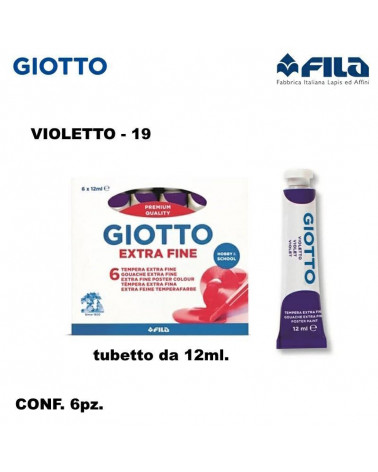 GIOTTO TEMPERA T.4 12ML. VIOLETTO 19 [6PZ]