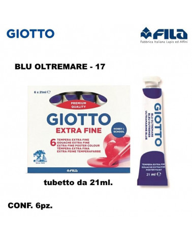 GIOTTO TEMPERA T.7 21ML. BLU OLTREMARE 17 [6PZ]